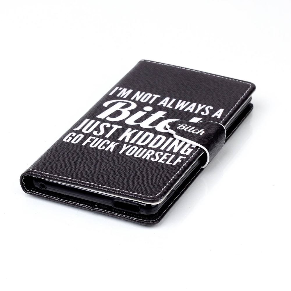 Sony M4 Aqua case wallet leather case printed