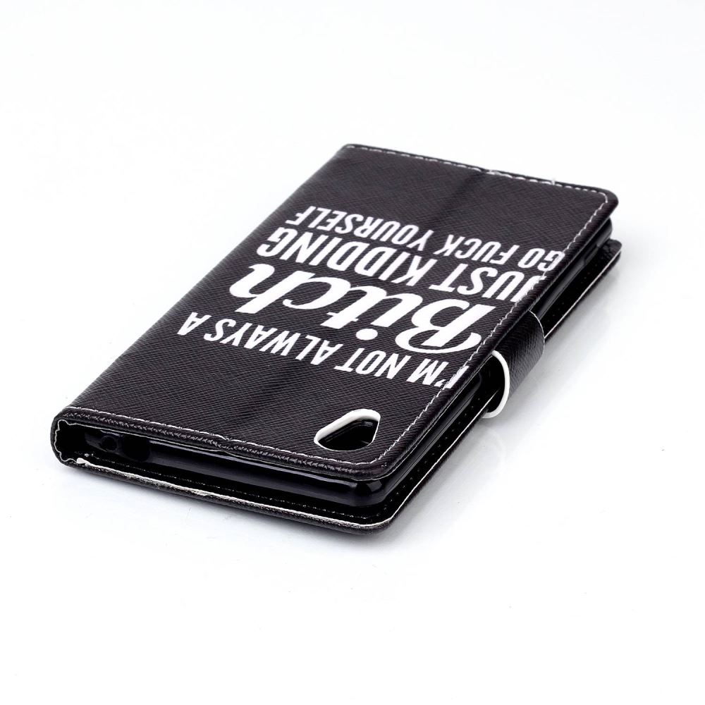 Sony M4 Aqua case wallet leather case printed