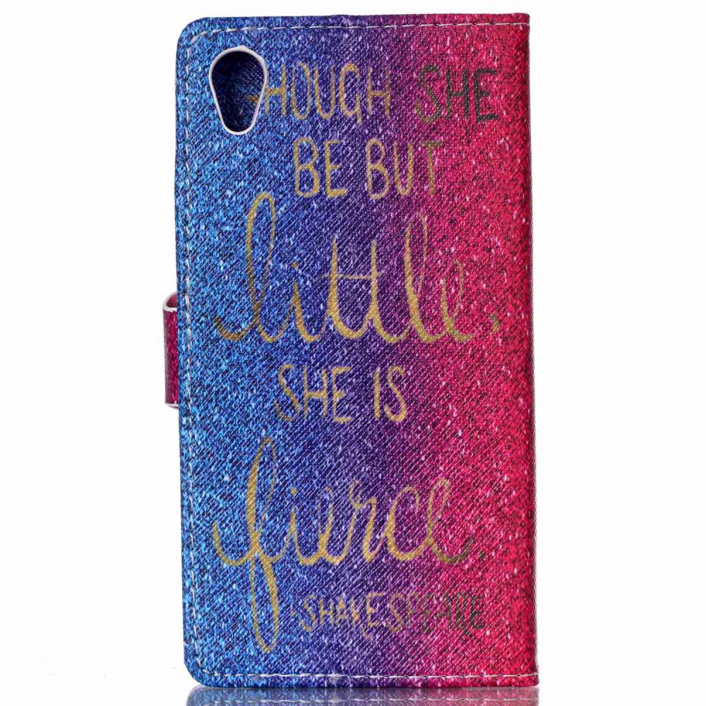 Sony M4 Aqua case wallet leather case printed