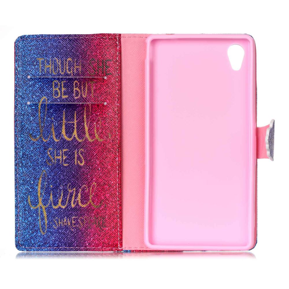 Sony M4 Aqua case wallet leather case printed