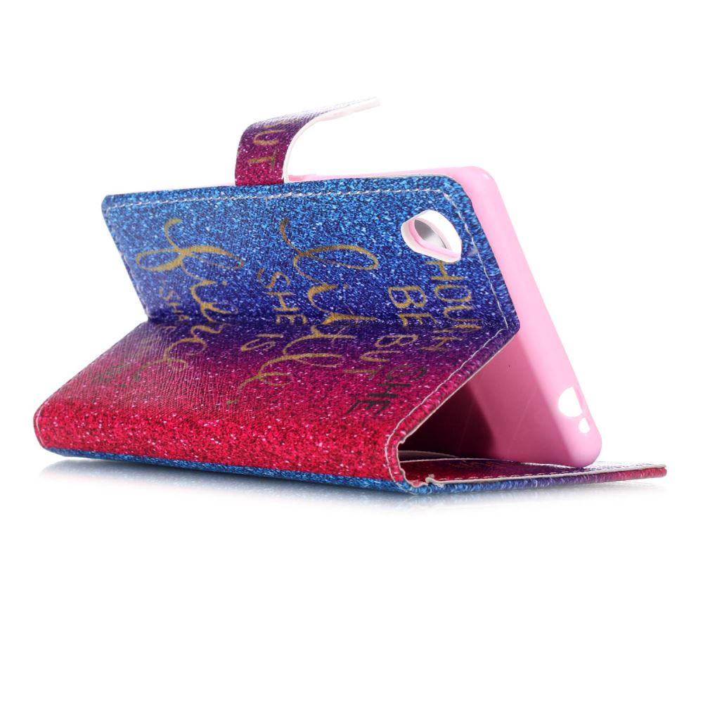 Sony M4 Aqua case wallet leather case printed