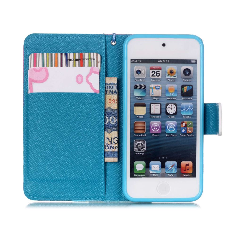 iPod Touch 5 6 case wallet leather case printed iPod Touch 5 6 case wallet leather case printed