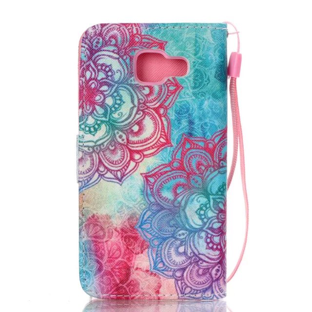 Galaxy A5 2016 case wallet leather case printed