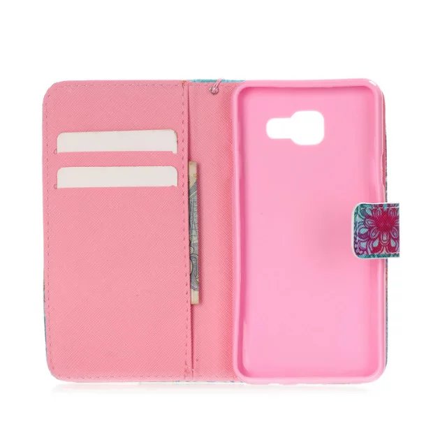 Galaxy A5 2016 case wallet leather case printed