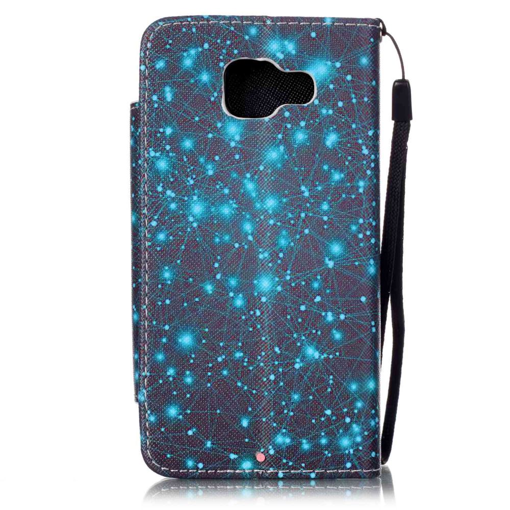 Galaxy A3 2016 case wallet leather case printed