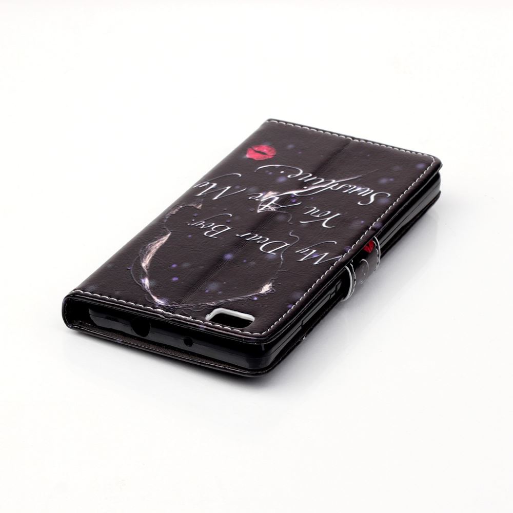 Huawe P8 LITE case wallet leather case printed