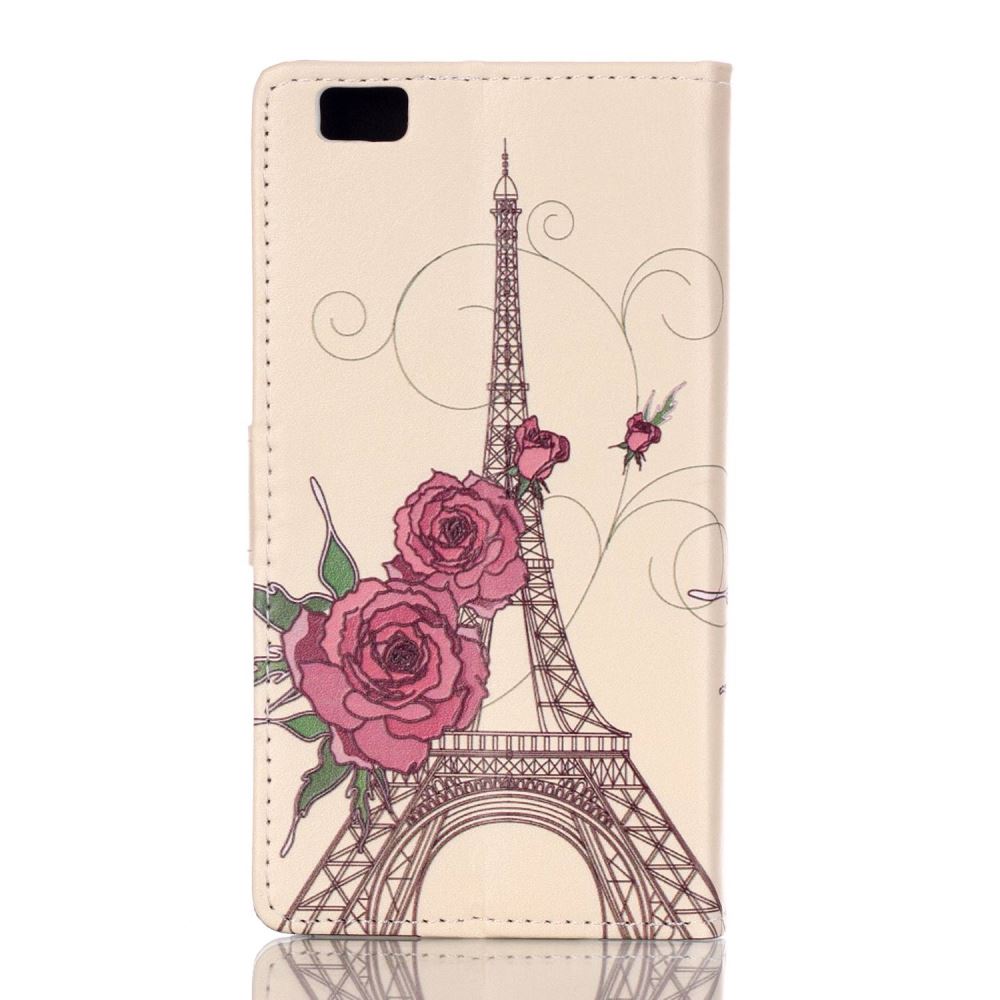 Huawe P8 LITE case wallet leather case printed