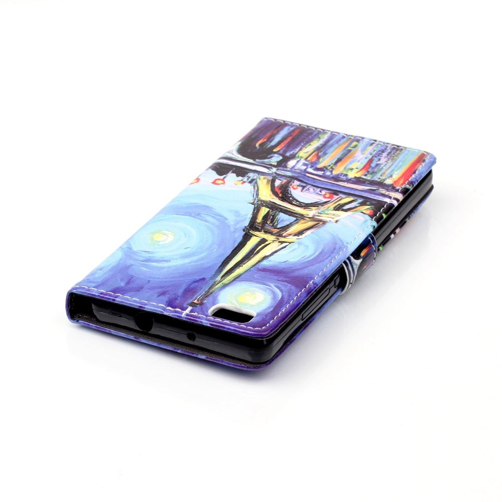 Huawei P8 LITE case wallet leather case printed