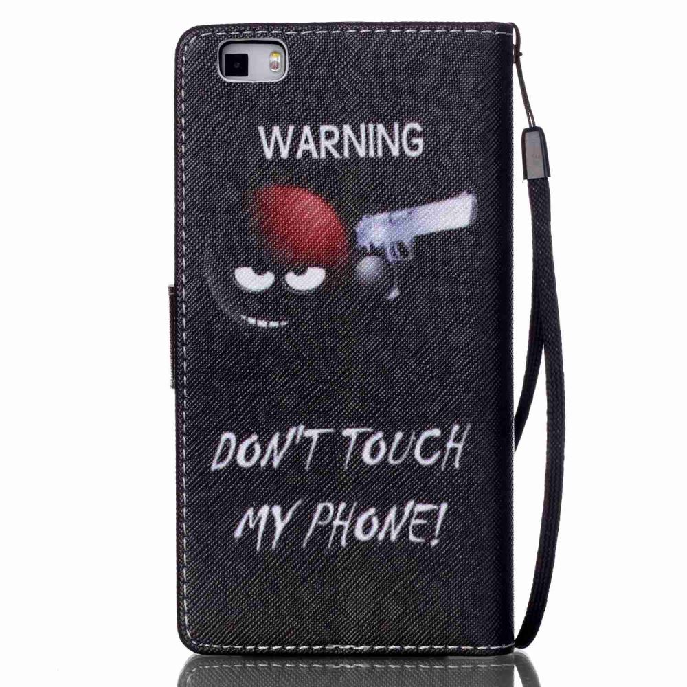 Huawei P8 LITE case wallet leather case printed