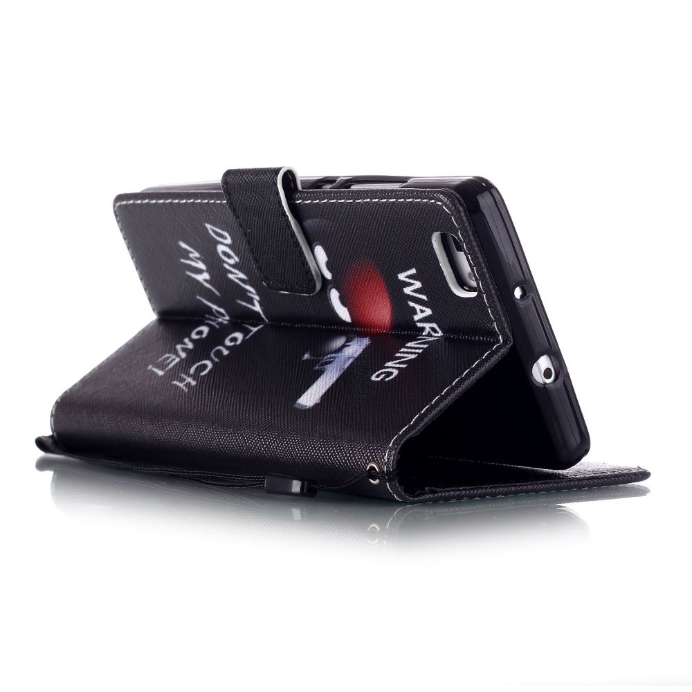 Huawei P8 LITE case wallet leather case printed