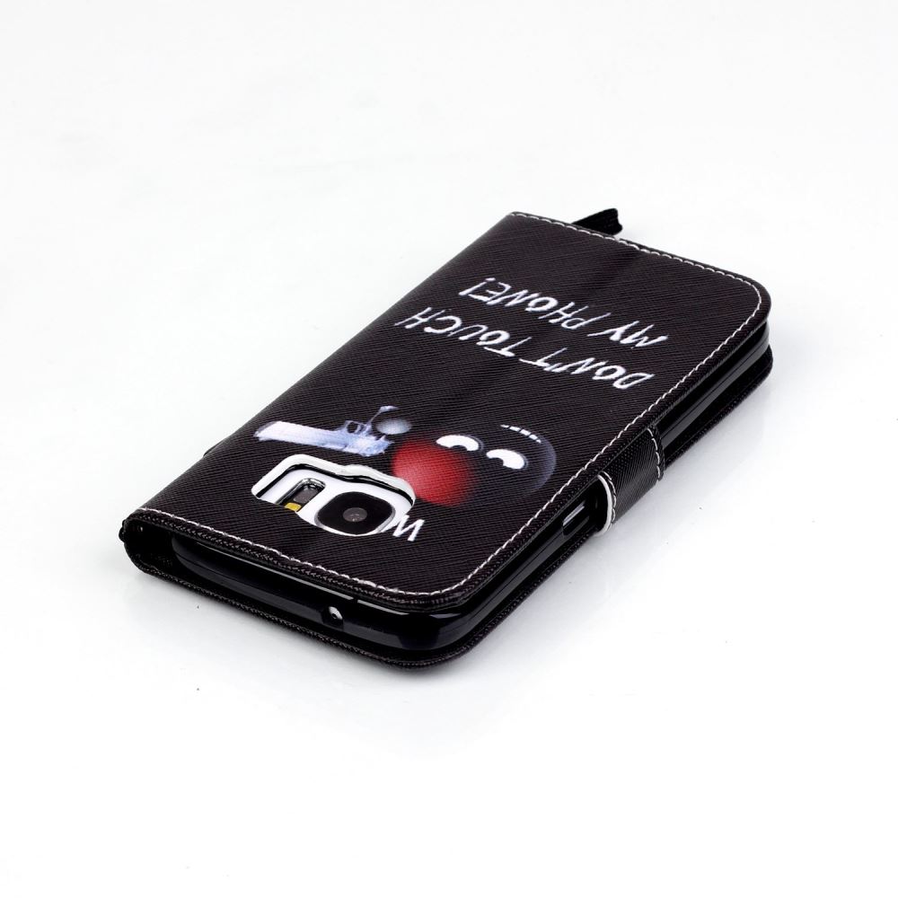 Galaxy S7 case wallet leather case printed