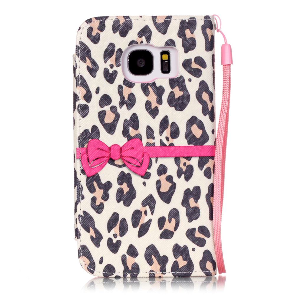Galaxy S7 case wallet leather case printed