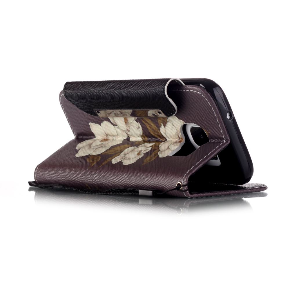 Galaxy S7 case wallet leather case printed