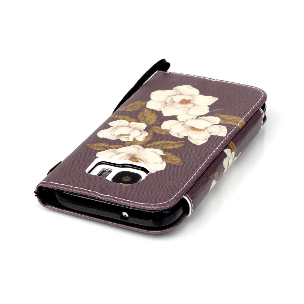 Galaxy S7 case wallet leather case printed