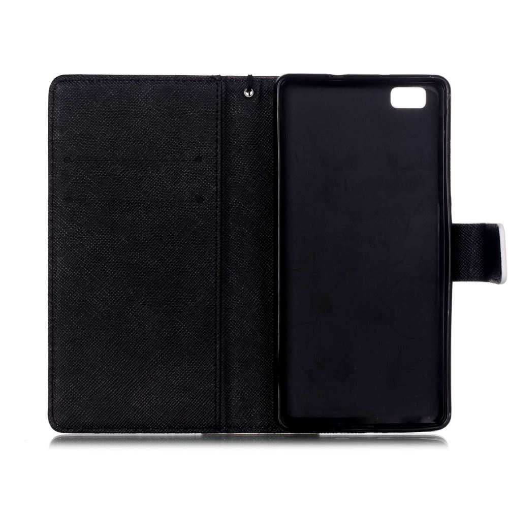 Huawei P8 LITE case wallet leather case printed