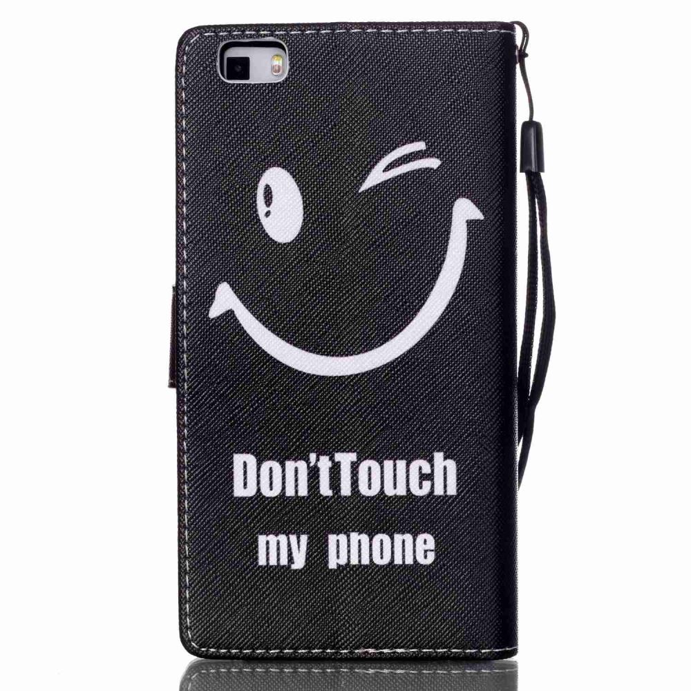 Huawei P8 LITE case wallet leather case printed