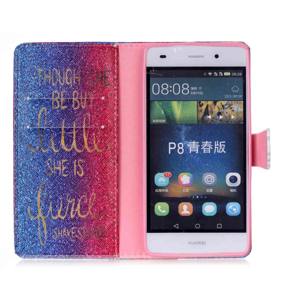 Huawei P8 LITE case wallet leather case printed Huawei P8 LITE case wallet leather case printed