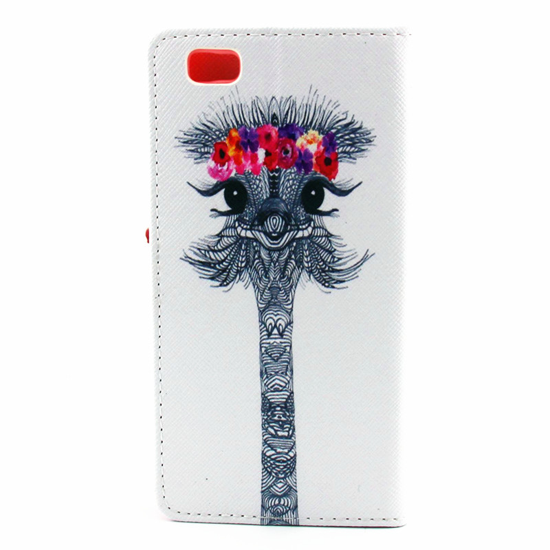 Huawei P8 LITE case wallet leather case printed
