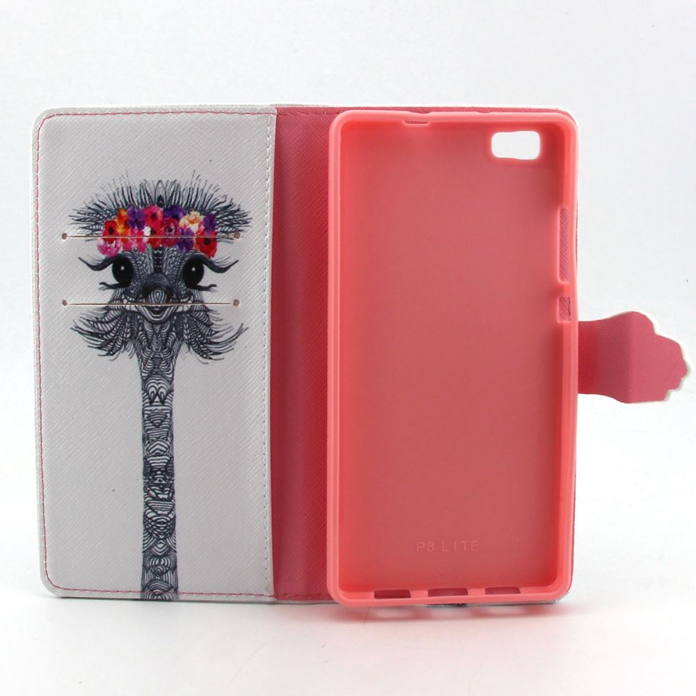 Huawei P8 LITE case wallet leather case printed
