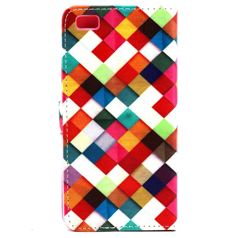 Huawei P8 case wallet leather case printed