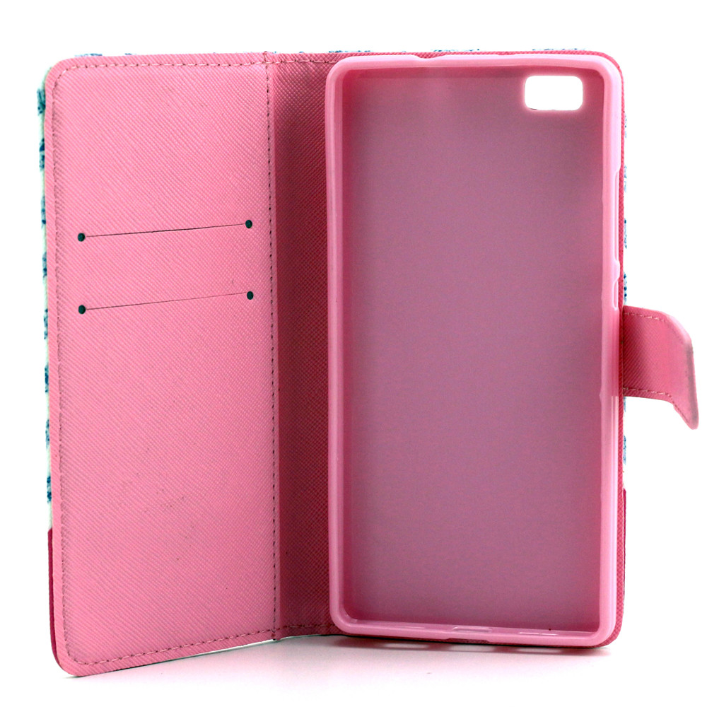 Huawei P8 case wallet leather case printed