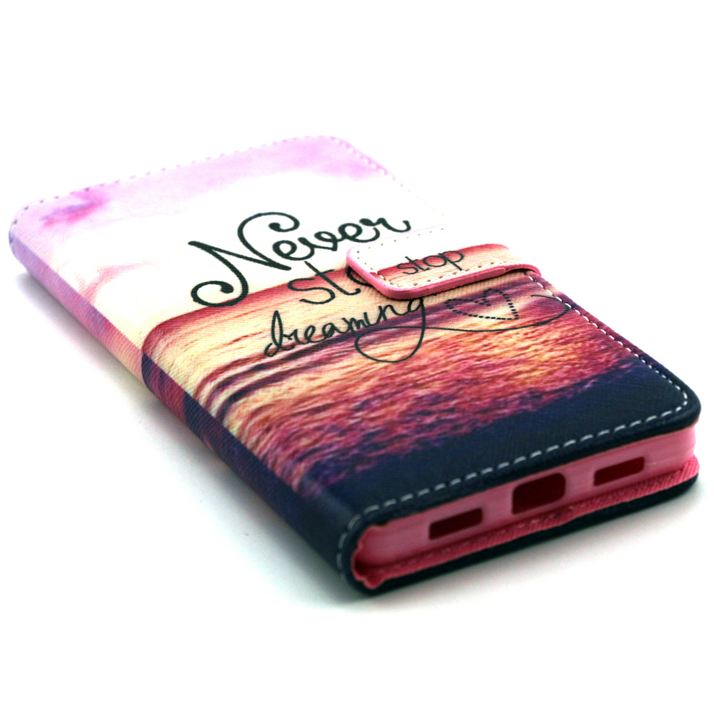 Huawei P8 case wallet leather case printed