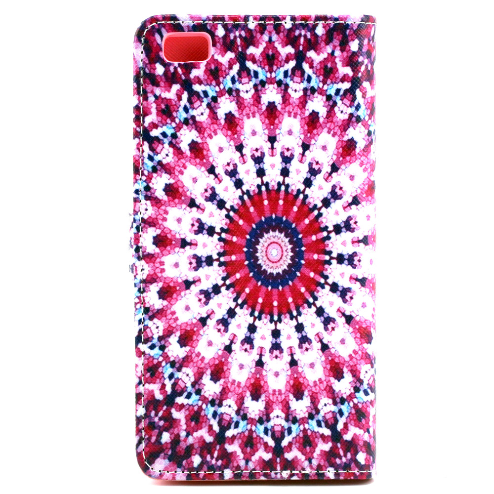 Huawe P8 case wallet leather case printed