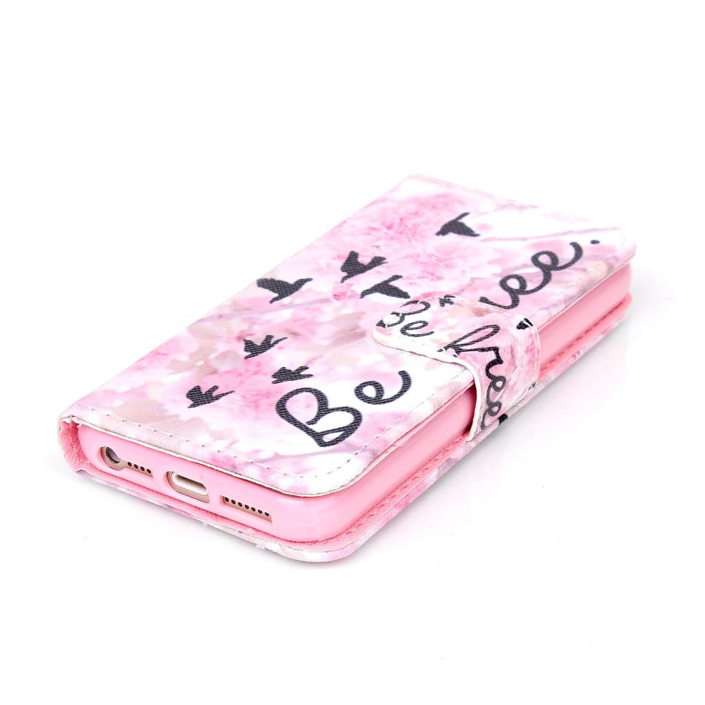 iPhone 5 5s SE case wallet leather case printed