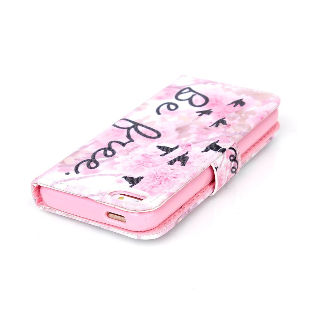 iPhone 5 5s SE case wallet leather case printed