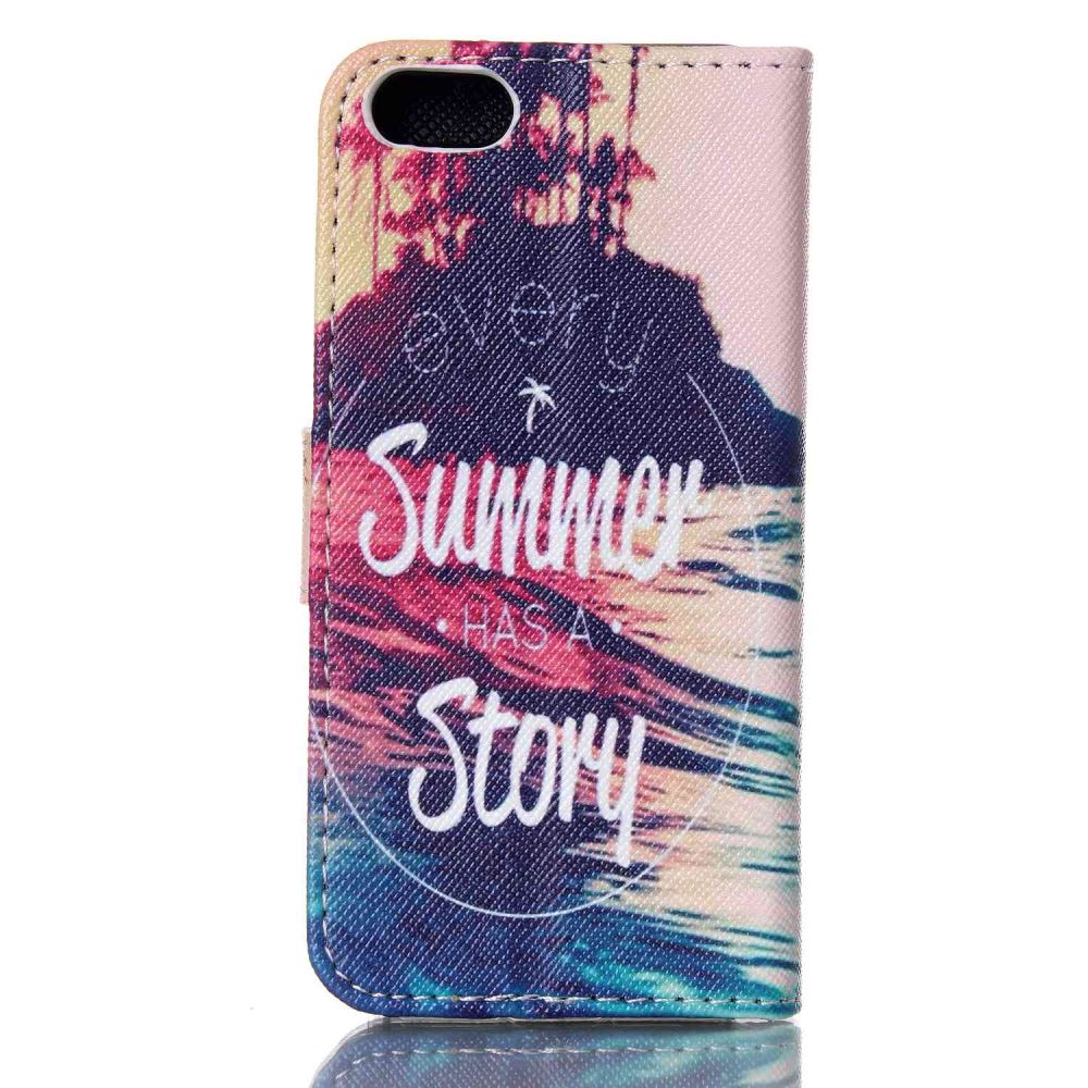 iPhone 5 5s SE case wallet leather case printed