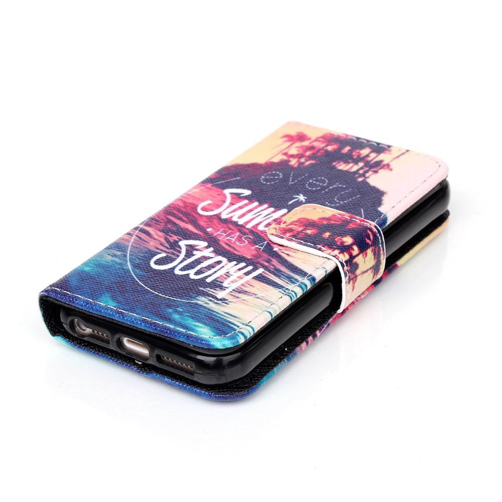 iPhone 5 5s SE case wallet leather case printed