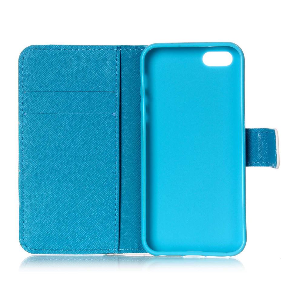 iPhone 5 5s SE case wallet leather case printed
