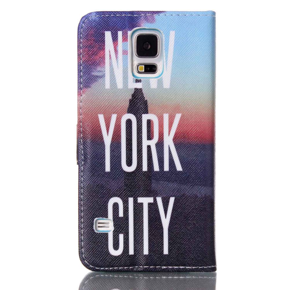 Galaxy S5 case wallet leather case printed