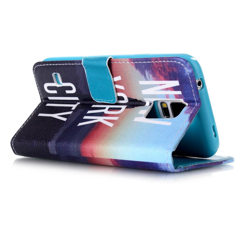 Galaxy S5 case wallet leather case printed