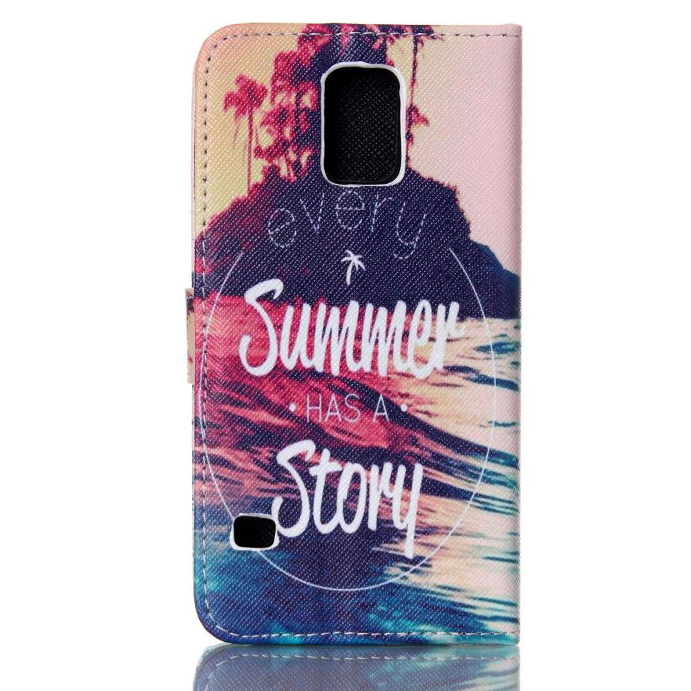 Galaxy S5 case wallet leather case printed