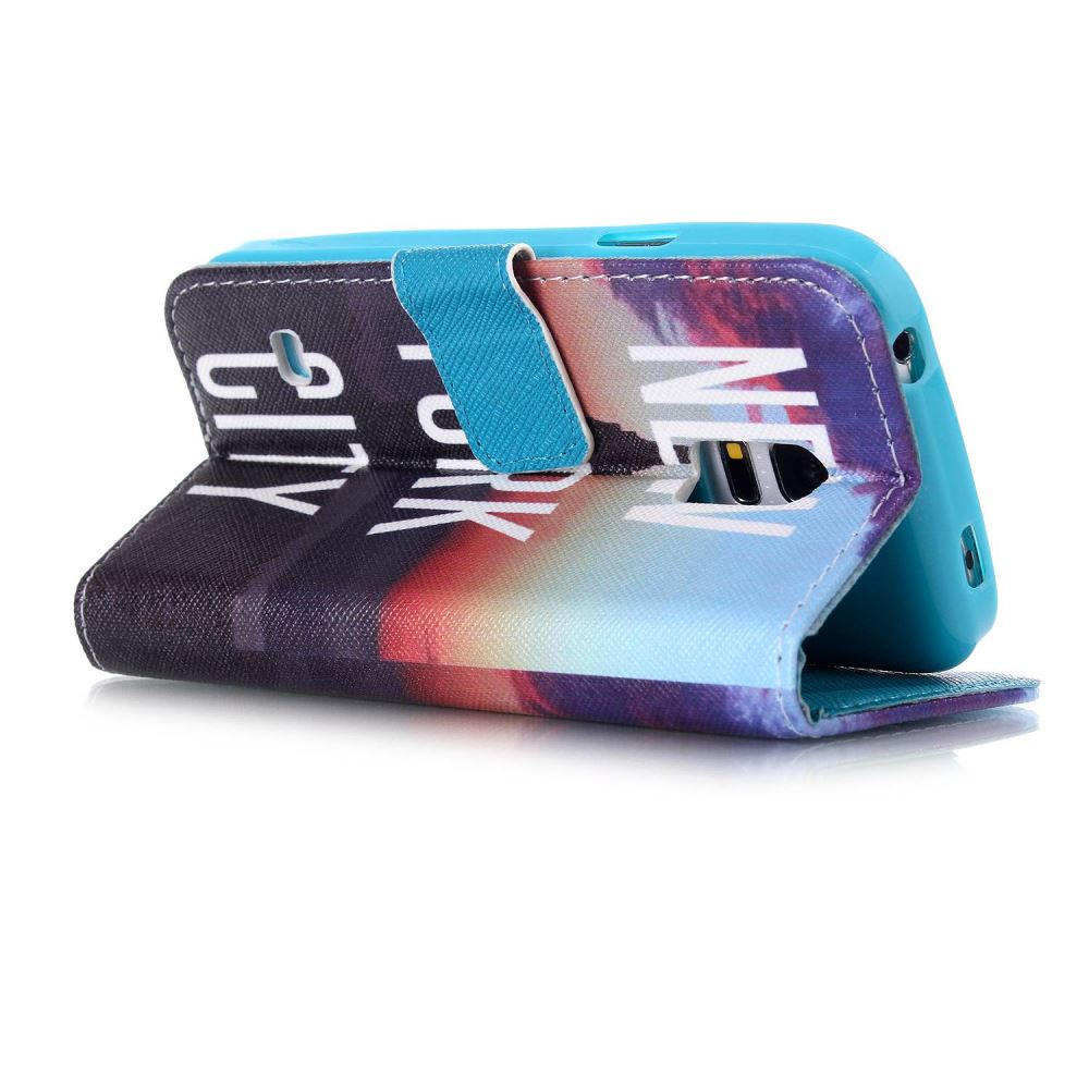 Galaxy S5 MINI case wallet leather case printed