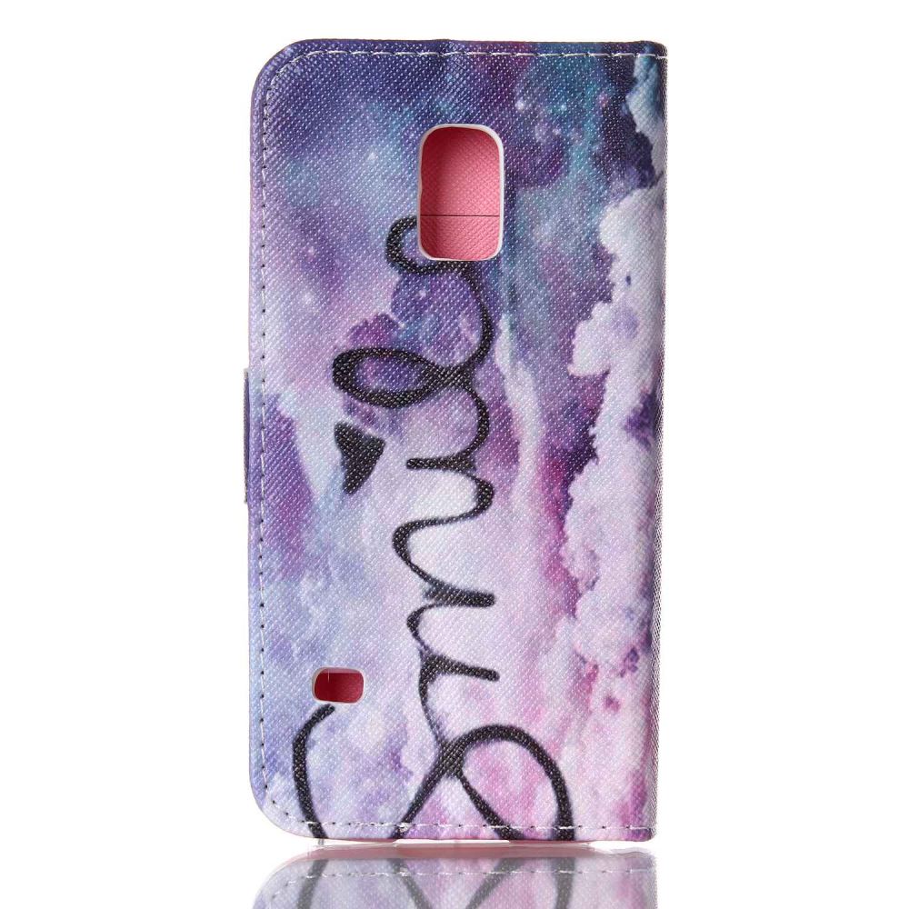 Galaxy S5 MINI case wallet leather case printed