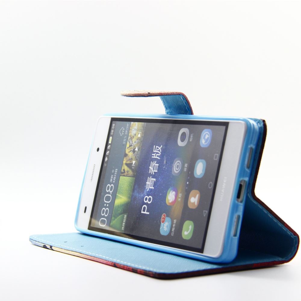Huawei P8 LITE case wallet leather case printed