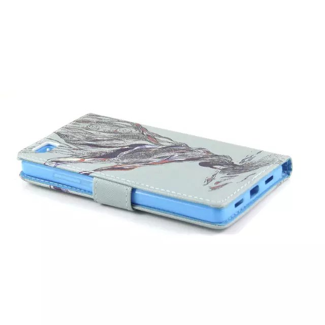 Huawei P8 LITE case wallet leather case printed