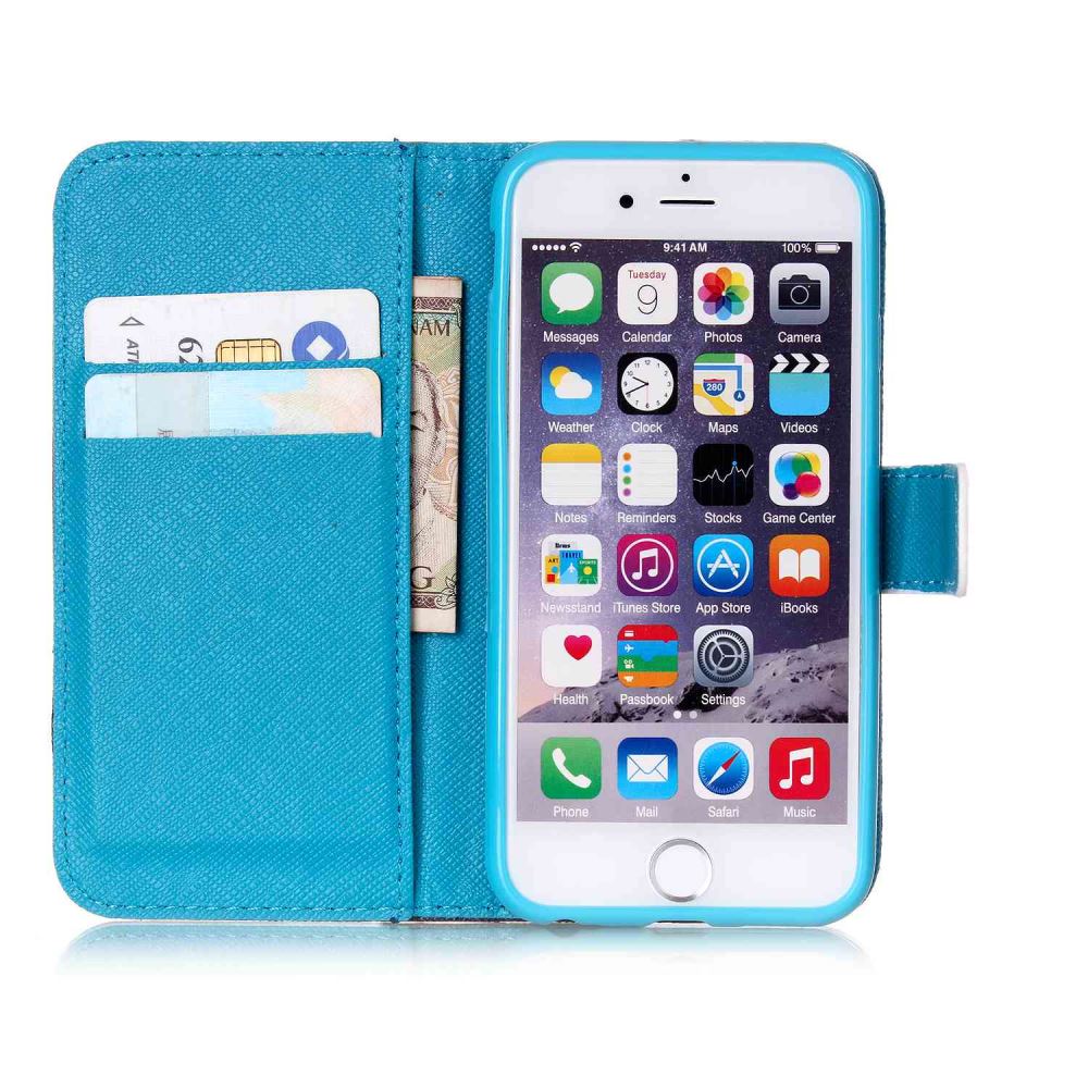 iPhone 6 6s case wallet leather case printed