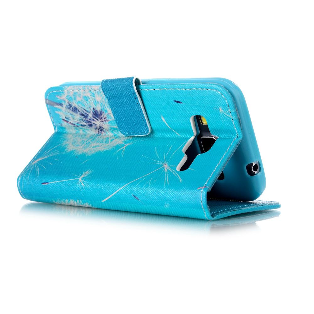 Galaxy Core Prime case wallet leather case printed