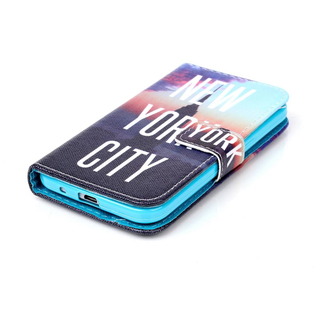 Galaxy Core Prime case wallet leather case printed