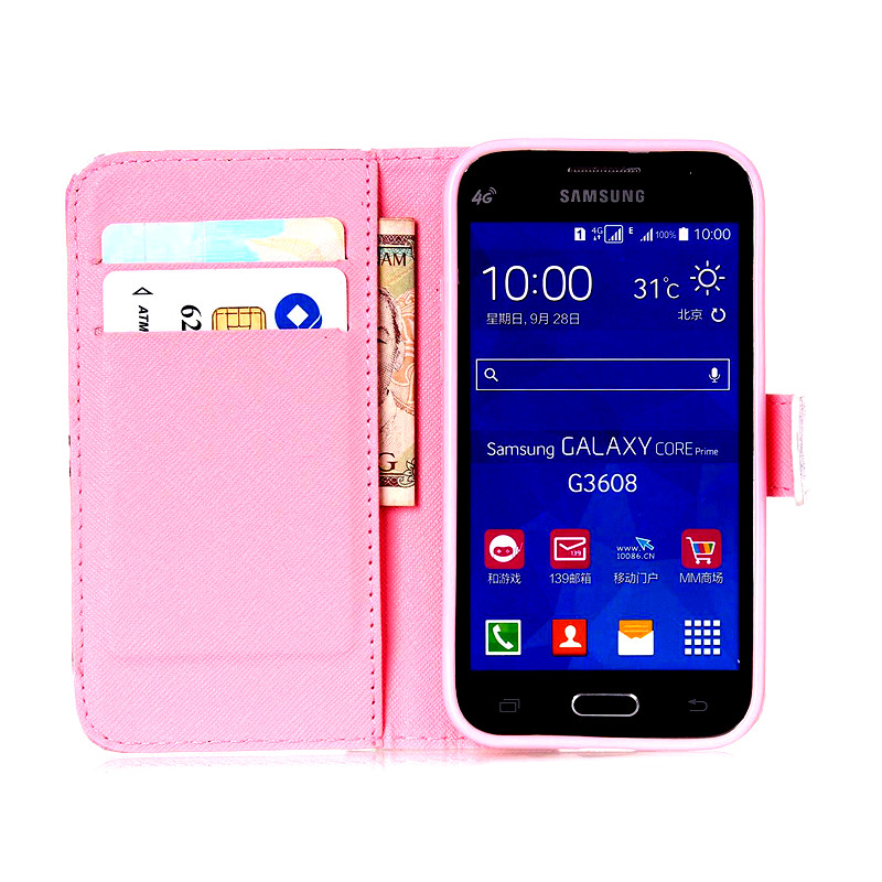 Galaxy Core Prime case wallet leather case printed Galaxy Core Prime case wallet leather case printed