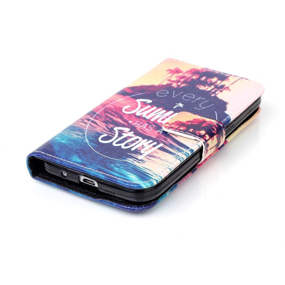 Galaxy Core Prime case wallet leather case printed