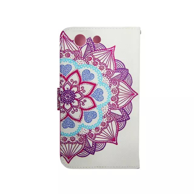 Sony Z3 compact case wallet leather case printed