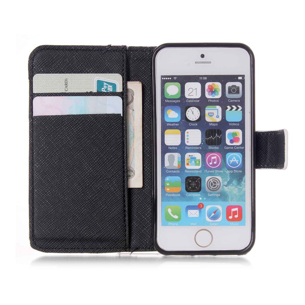 iPhone 5 5s SE case wallet leather case printed iPhone 5 5s SE case wallet leather case printed