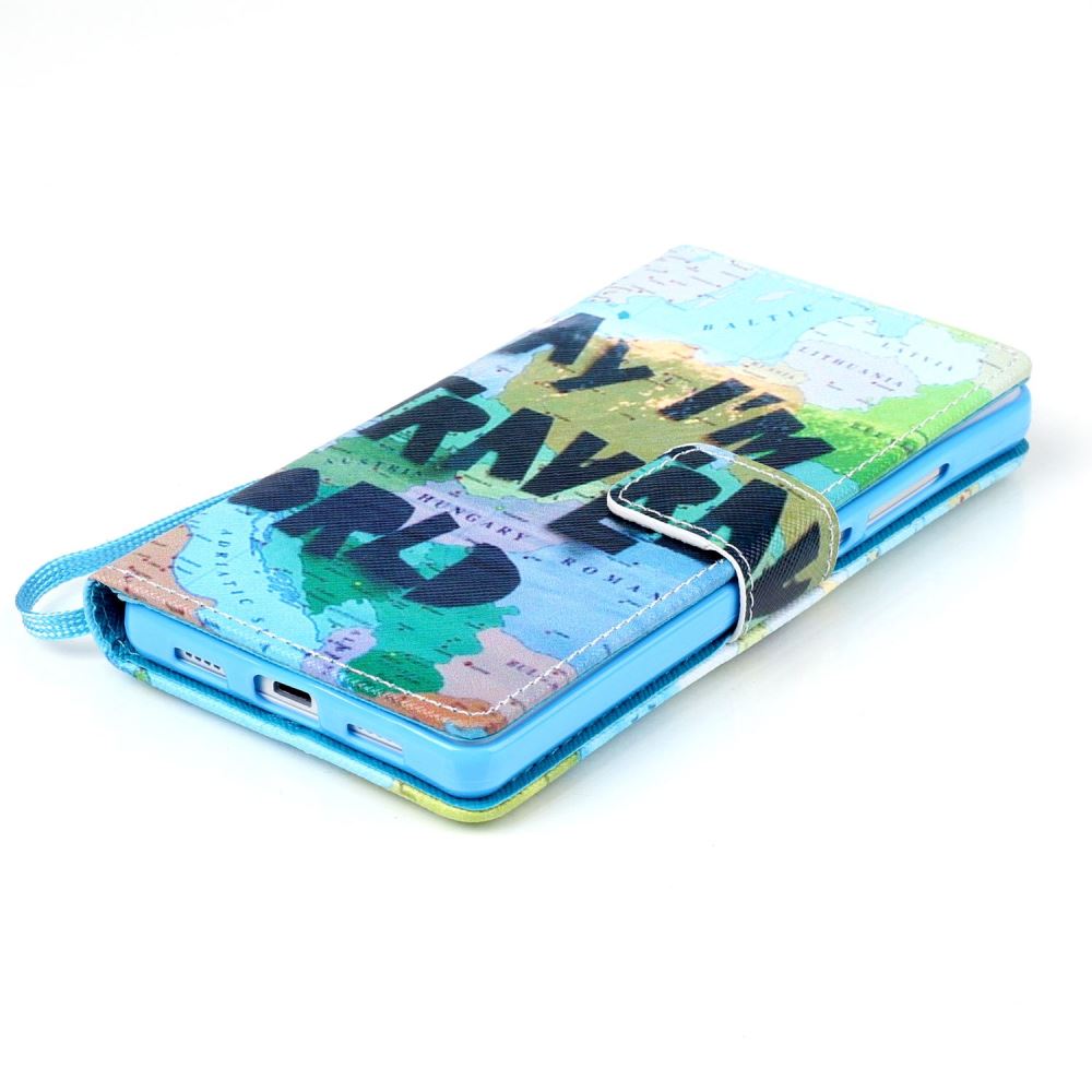 Huawei P8 LITE case wallet leather case printed