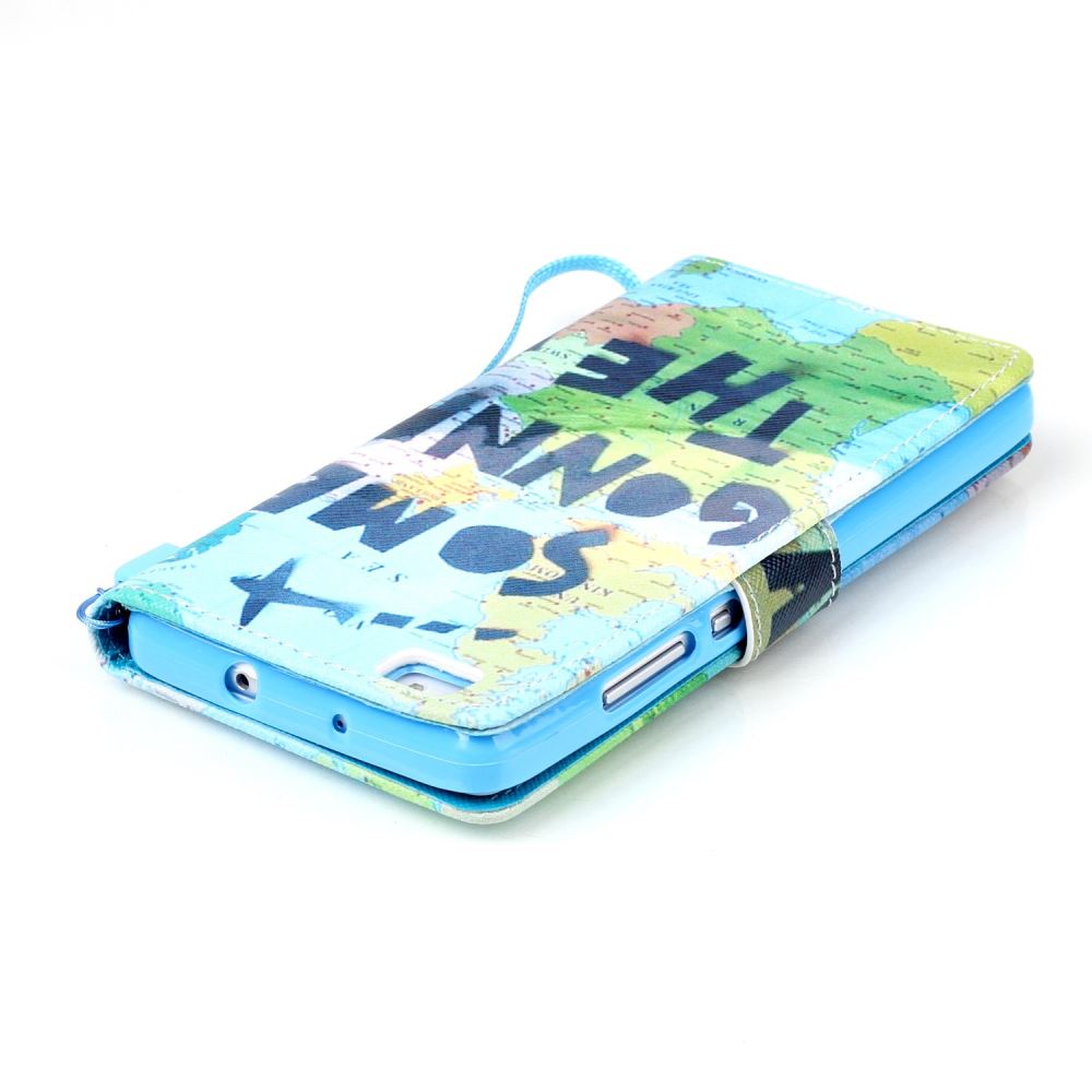 Huawei P8 LITE case wallet leather case printed