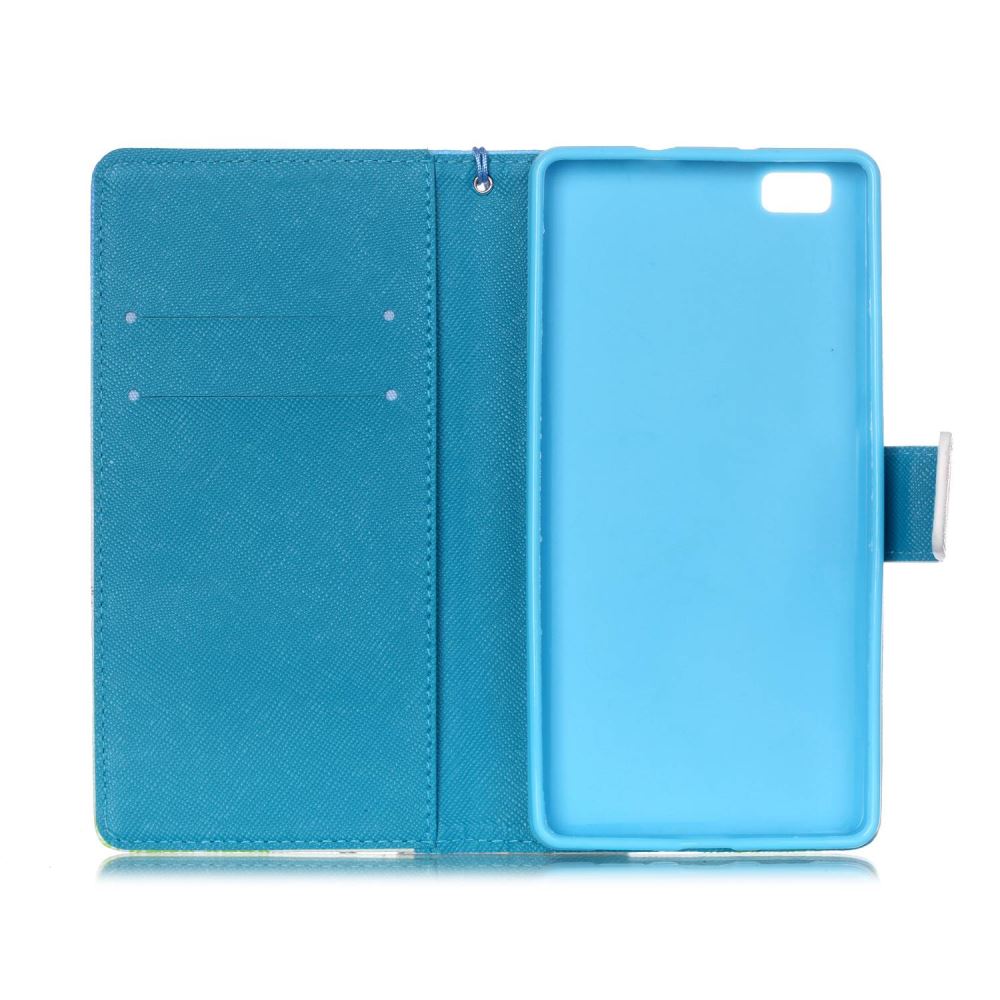 Huawei P8 LITE case wallet leather case printed