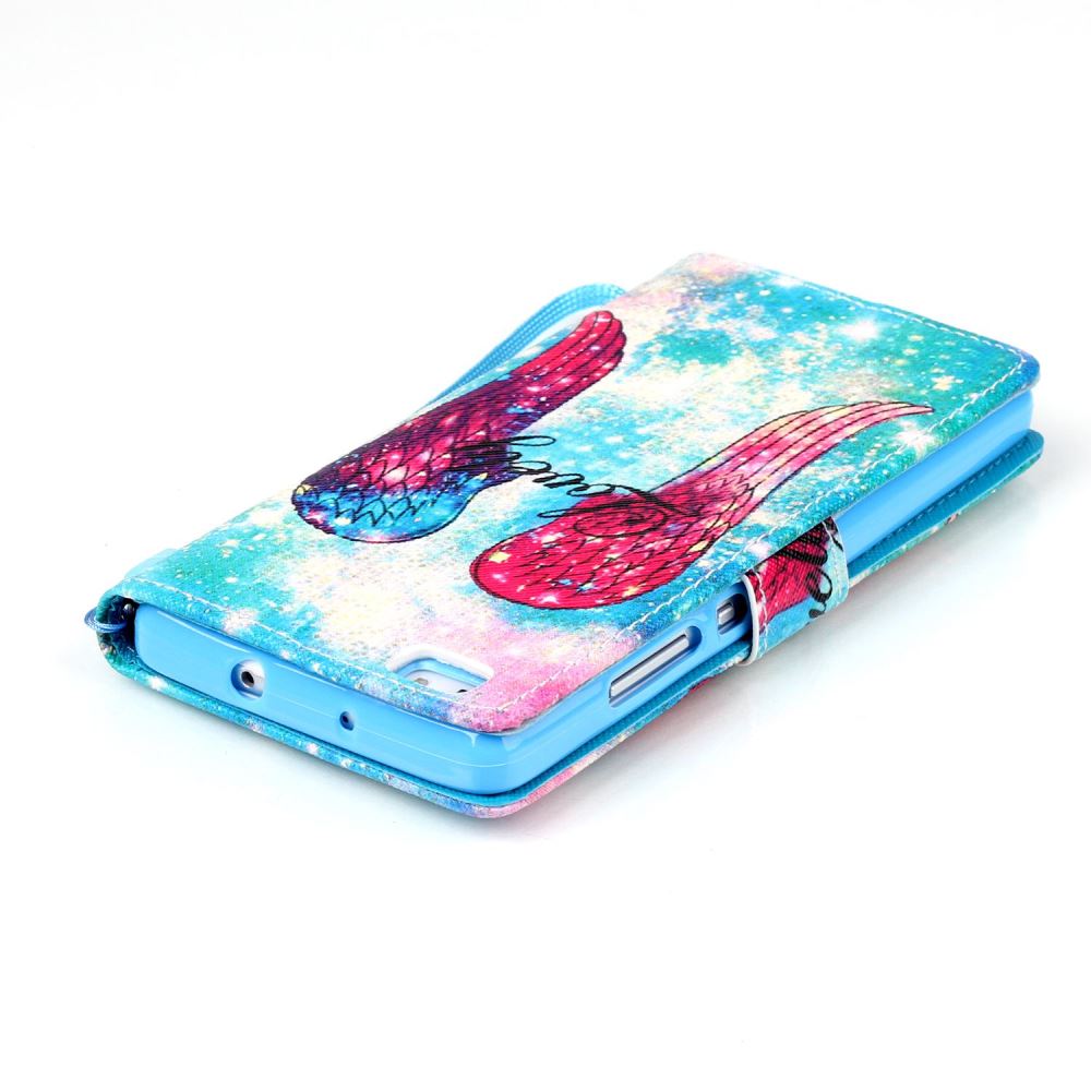 Huawei P8 LITE case wallet leather case printed